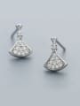 thumb Elegant Skirt Shaped Zircon stud Earring 0