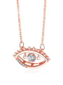 thumb Copper With Rose Gold Plated Fashion Evil Eye Necklaces 0