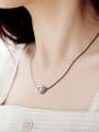 thumb Stainless Steel With Rose Gold Plated  Trendy  frosted Heart Necklaces 1