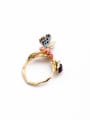 thumb Colorful Enamel Butterfly Alloy Statement Ring 2