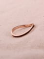 thumb Irregular Single Line Simple Ring 1