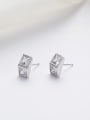 thumb Simple Tiny Zircon Stud Earrings 0