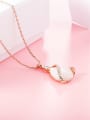 thumb Personality Water Drop Shaped Opal Stone Necklace 2
