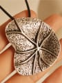 thumb Antique Silver Plated Lotus Leaf Necklace 2