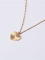 thumb Titanium With Gold Plated Simplistic Heart Pattern  Locket Necklace 1