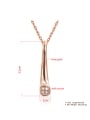 thumb Fashion Rose Gold Plated AAA Zircon Geometric Two Pieces Jewelry Set 2