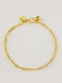 thumb Women Fashion Heart Shaped Bell 24K Gold Plated Bracelet 0