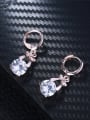 thumb Alloy Rose Gold Plated Zircon Bowknot Shaped Two Pieces Jewelry Set 2