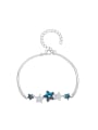 thumb Fashion Blue austrian Crystal Stars Zircon Bracelet 0