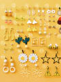 thumb Alloy With Gold Plated Fashion Flower Chandelier Earrings 1