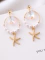 thumb Alloy With Gold Plated Fashion Sea Star  Drop Earrings 1