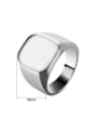 thumb Smooth Square Signet Ring 2