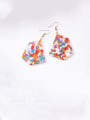 thumb Alloy With Rose Gold Plated Simplistic Irregular Hook Earrings 2