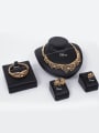 thumb 2018 2018 2018 2018 Alloy Imitation-gold Plated Vintage style Hollow Four Pieces Jewelry Set 2