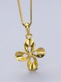 thumb Gold Plated Flower Necklace 0