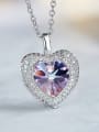 thumb Swarovki Crystals Heart Shaped Necklace 2