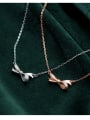 thumb 925 Sterling Silver With Silver Plated Personality Bowknot Necklaces 1