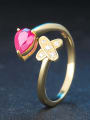 thumb Natural Ruby Cross Noble Opening Ring 3