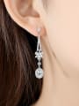 thumb Copper With Platinum Plated Fashion Flower Drop Earrings 1