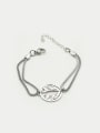 thumb 2018 Round Shaped Wings Pattern Snake Chain Bracelet 0