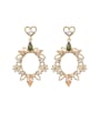 thumb Alloy With Gold Plated Fashion Hollow  Flower Drop Earrings 3