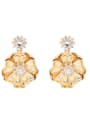 thumb Beautiful Flower-shape Luxury Women Drop Earrings 0