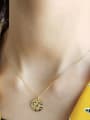 thumb 925 Sterling Silver With 18k Gold Plated Simplistic Round Necklaces 1