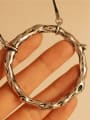 thumb Exquisite Antique Silver Plated Round Necklace 2