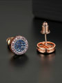 thumb Copper With Gun Plated Delicate Round Stud Earrings 2