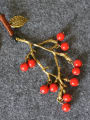 thumb Red Beads Tree Shaped Necklace 1