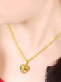 thumb Women Elegant Heart Shaped 24K Gold Plated Necklace 1