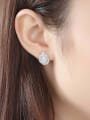 thumb Sterling silver with AAA zircon drops earring 1
