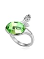 thumb Simple Oval austrian Crystal-accented Alloy Ring 2