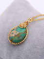 thumb Exquisite Water Drop Shaped Gemstone Necklace 2