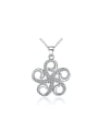 thumb Korean Style Hollow Flower Fashion Pendant 0