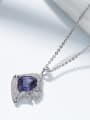 thumb Fashion austrian Crystal Zircon Fish Necklace 2