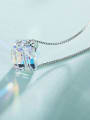 thumb 18K White Gold S925 Silver Crystal Necklace 2