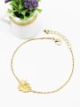 thumb Creative Adjustable Length Leaf Shaped Pearl Bracelet 1