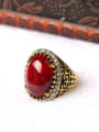thumb Personalized Oval Turquoise stone Gold Plated Alloy Ring 3