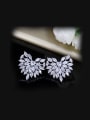 thumb AAA Zircons Love Stud Cluster earring 0