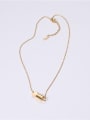 thumb Titanium With Gold Plated Simplistic Locket Necklaces 1