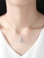 thumb Sterling Silver water drop design 3A Zircon Necklace 1