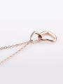 thumb Simple Style Heart Shaped Rose Gold Necklace 1