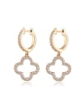 thumb 18K Gold Plated Flower drop earring 0