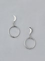 thumb Women Simply Style Round Shaped Drop Earrings 0