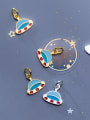 thumb 925 Sterling Silver With Gold Plated Simplistic Irregular Spaceship Pendants 1