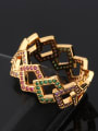 thumb Copper With Cubic Zirconia Fashion Geometric Multistone Rings 3