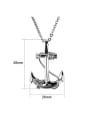 thumb Retro Anchor Titanium Necklace 2