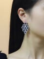 thumb Luxurious Color Zircons Drop Cluster earring 1