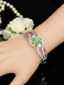 thumb Wedding Party AAA Zircons Women Opening Copper Bangle 1